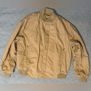 Classic Tan Bomber Jacket